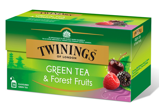 Ароматизированный чай Twinings tee Forest Fruit Vihreä 25pcs 070177283100